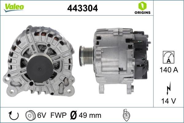 Alternador VALEO ref. 443304