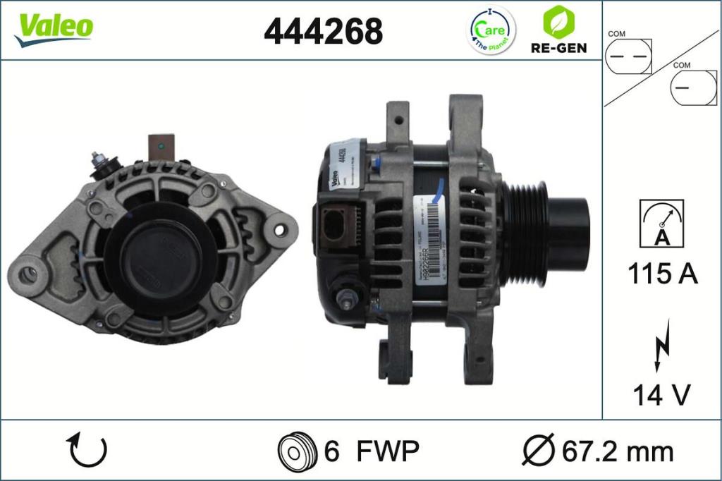 Alternateur VALEO 444268