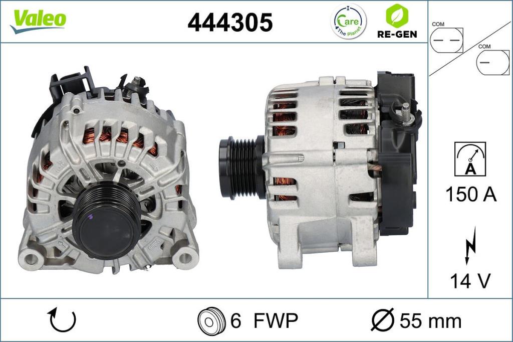 Alternador VALEO ref. 444305