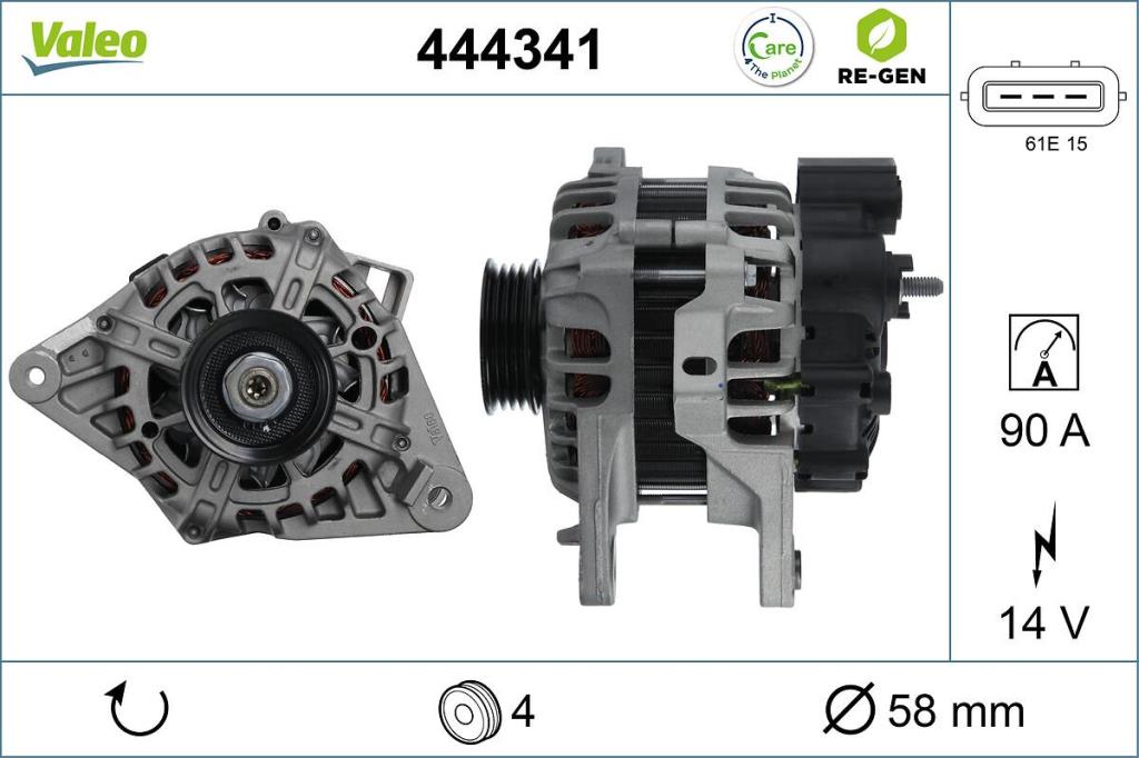 Alternateur VALEO 444341