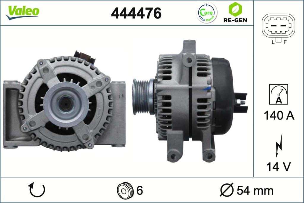 Alternador VALEO 444476
