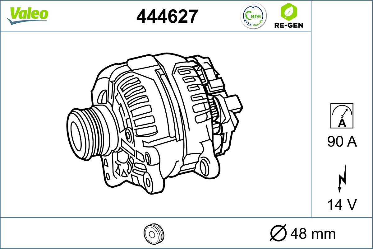 Alternador VALEO ref. 444627