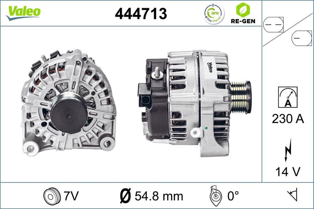 Alternador VALEO ref. 444713