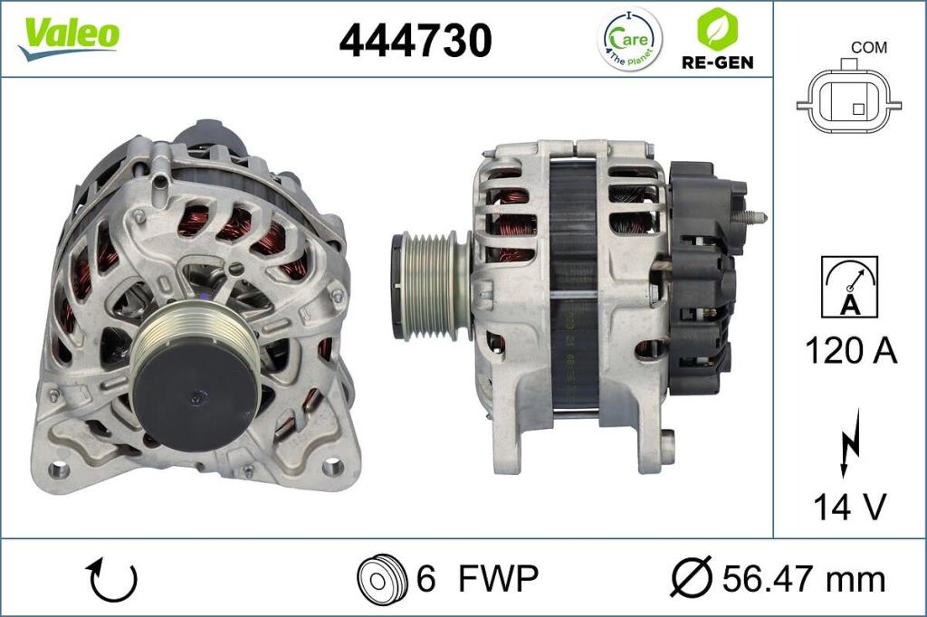 Alternateur VALEO ref. 444730