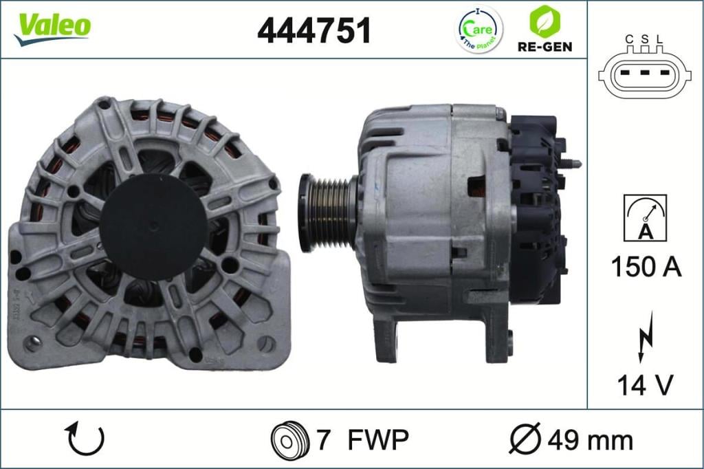 Alternador VALEO 444751