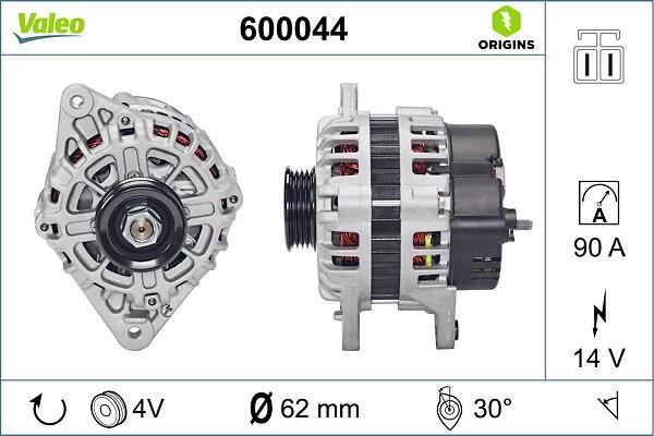 Alternateur VALEO ref. 600044