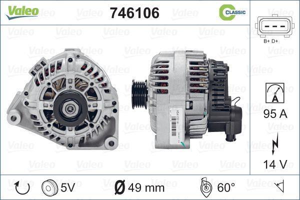 Alternateur VALEO 746106