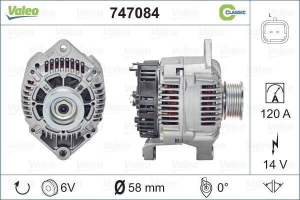 Alternateur VALEO ref. 747084