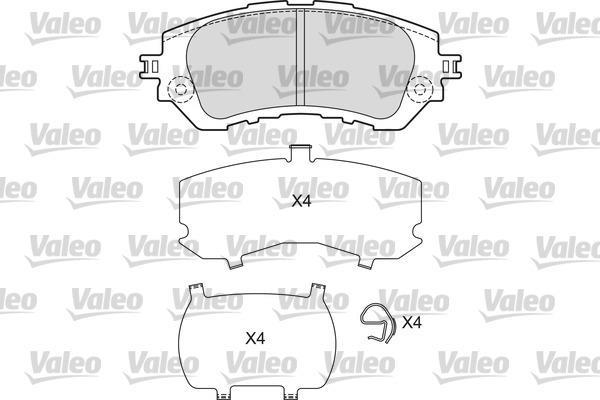 Jeu De Mâchoires De Frein VALEO 554638 - Pour Renault Kangoo (modèles Diesel/essence) - Essieu Arrière