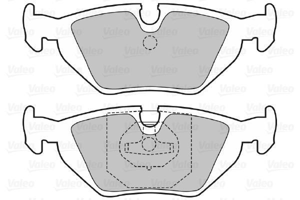 Jeu de 4 plaquettes de frein VALEO ref. 598386