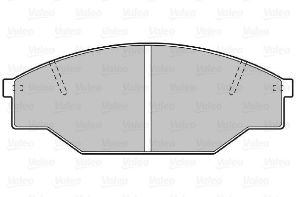 Jeu de 4 plaquettes de frein VALEO ref. 598402