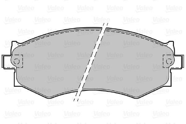 Jeu de 4 plaquettes de frein VALEO ref. 598786