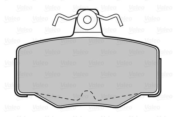 Jeu de 4 plaquettes de frein VALEO ref. 598057