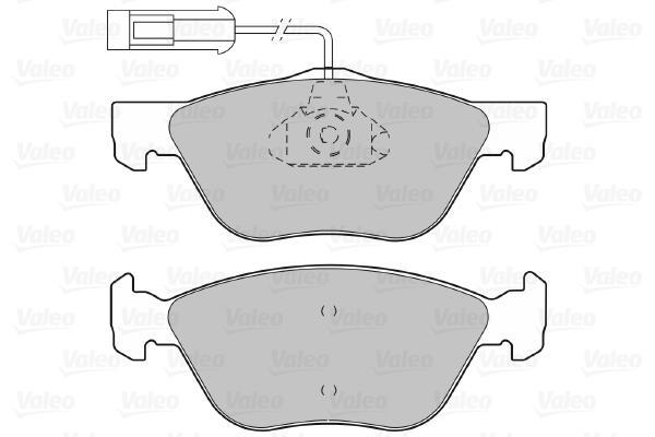 Jeu de 4 plaquettes de frein VALEO 598065