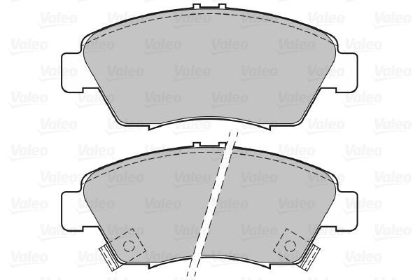 Jeu de 4 plaquettes de frein VALEO ref. 598494