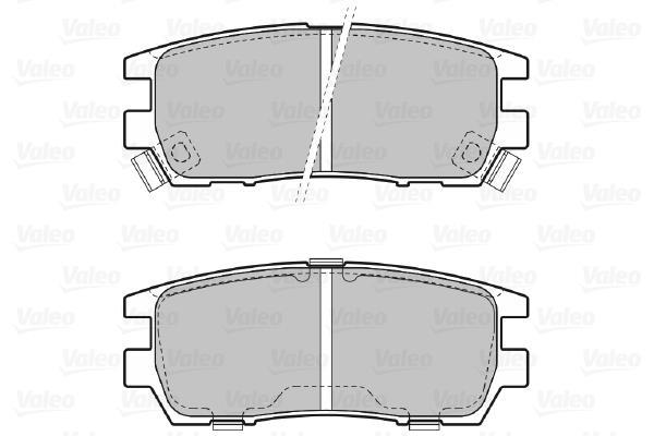 Jeu de 4 plaquettes de frein VALEO ref. 598519