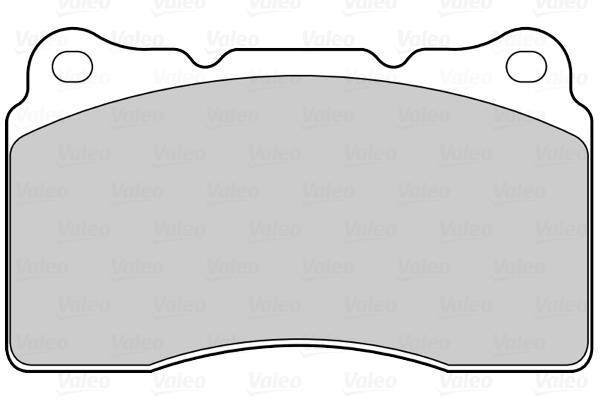 Jeu de 4 plaquettes de frein VALEO 601519