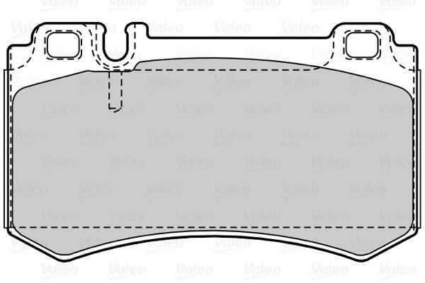 Jeu de 4 plaquettes de frein VALEO 601516