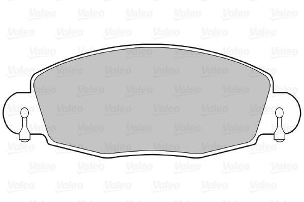 Jeu de 4 plaquettes de frein VALEO ref. 598547