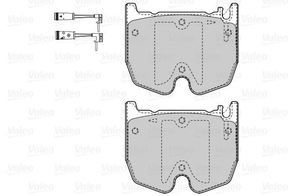 Jeu de 4 plaquettes de frein VALEO ref. 601528