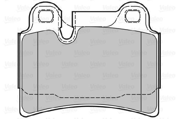Jeu de 4 plaquettes de frein VALEO ref. 601133