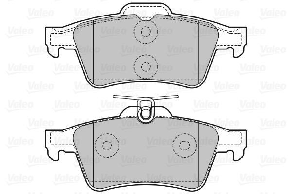 Jeu de 4 plaquettes de frein VALEO ref. 598783