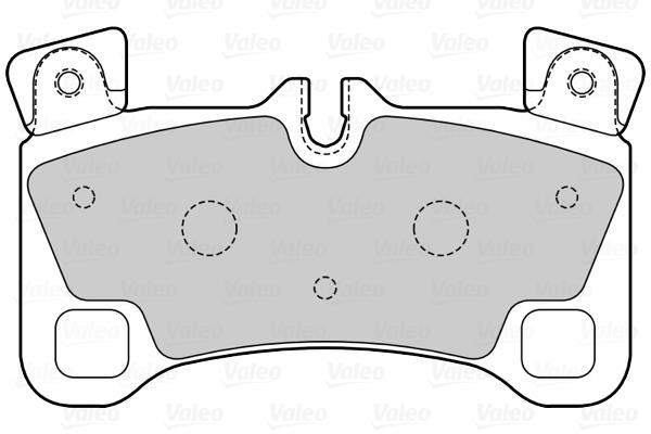 Jeu de 4 plaquettes de frein VALEO 601560