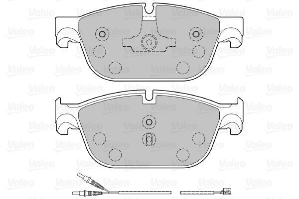 Jeu de 4 plaquettes de frein VALEO ref. 601138