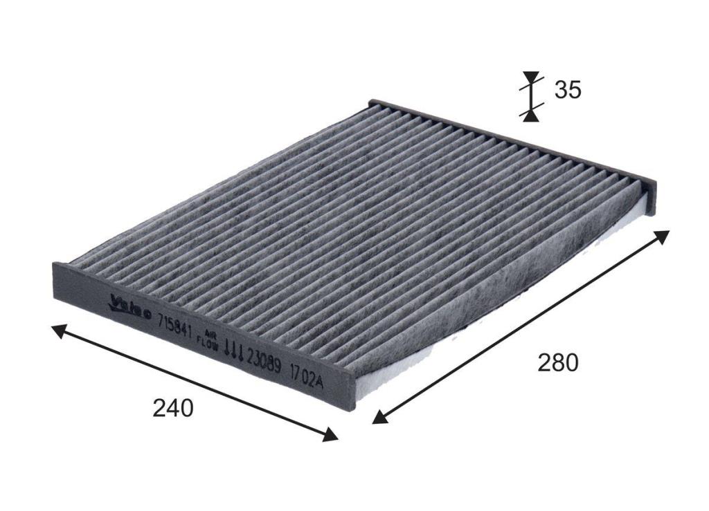 Filtre d'habitacle (Filtre à pollen) VALEO  ref. 715841