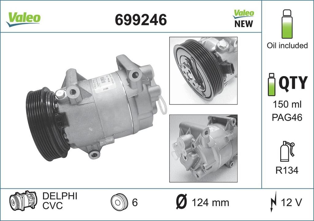 Compressor de climatização VALEO ref. 699246
