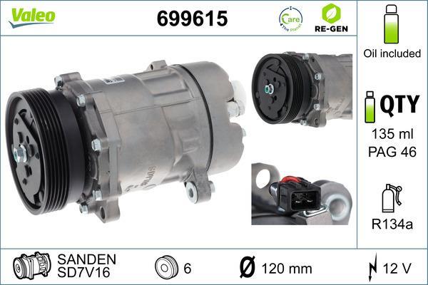 Compressor de climatização VALEO ref. 699615