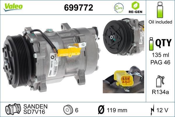 Compressor de climatização VALEO ref. 699772