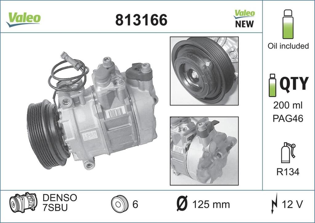 Compressor de climatização VALEO ref. 813166