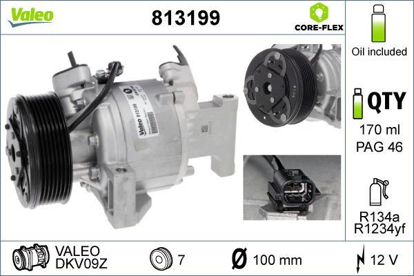 Compressor de climatização VALEO ref. 813199