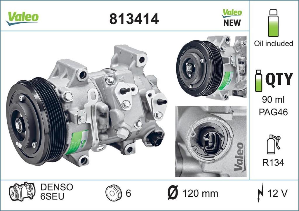 Compresseur, climatisation VALEO ref. 813414