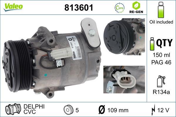 Compresseur, climatisation VALEO ref. 813601