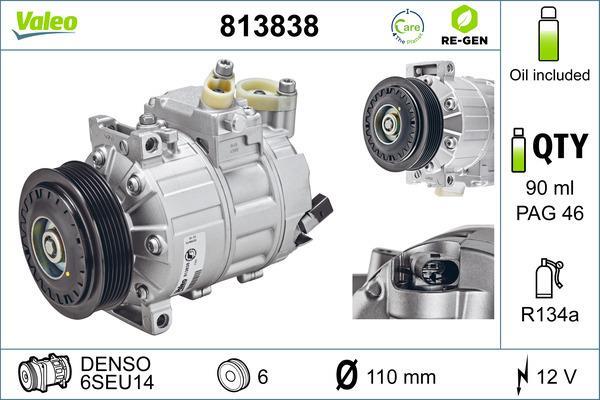 Compressor de climatização VALEO ref. 813838