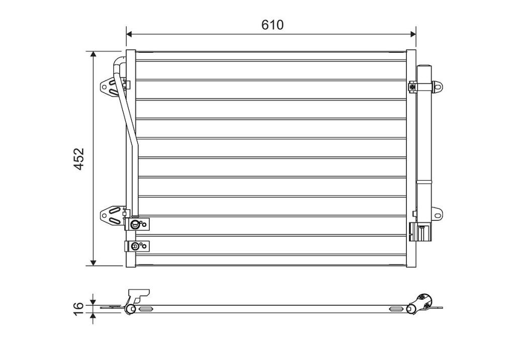 Condenseur, climatisation (Radiateur de climatisation) VALEO ref. 814039