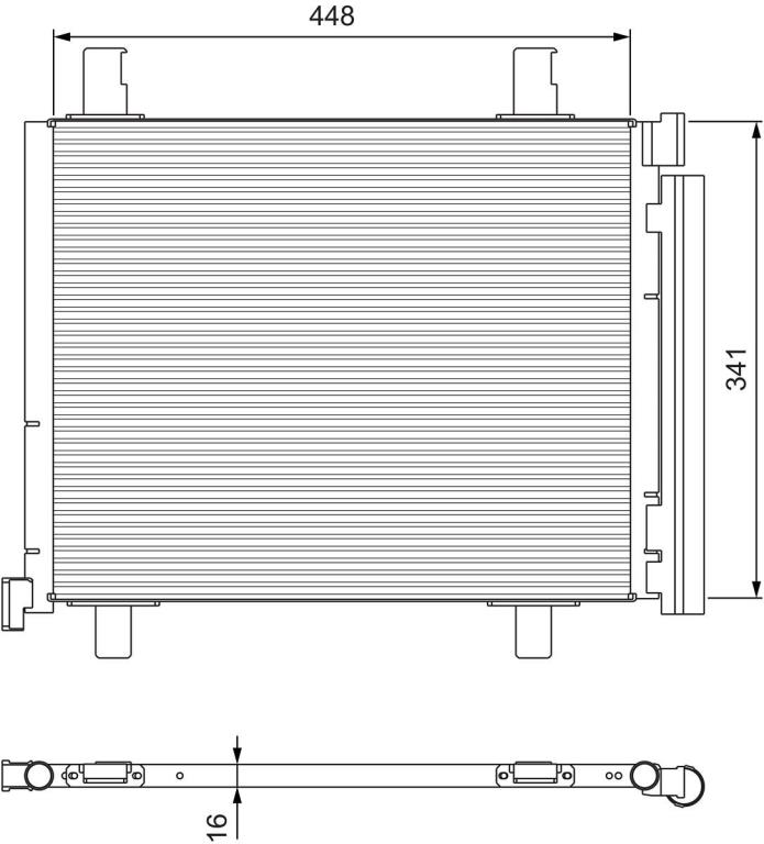 Condenseur, climatisation (Radiateur de climatisation) VALEO ref. 814168