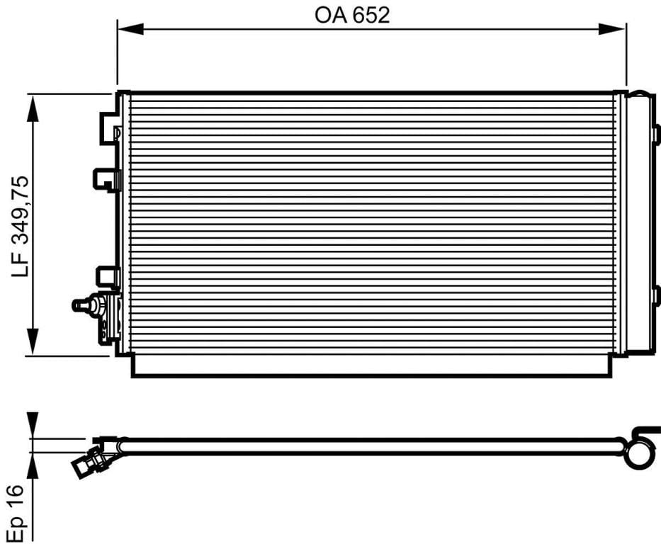 Condensador de climatização VALEO ref. 814187