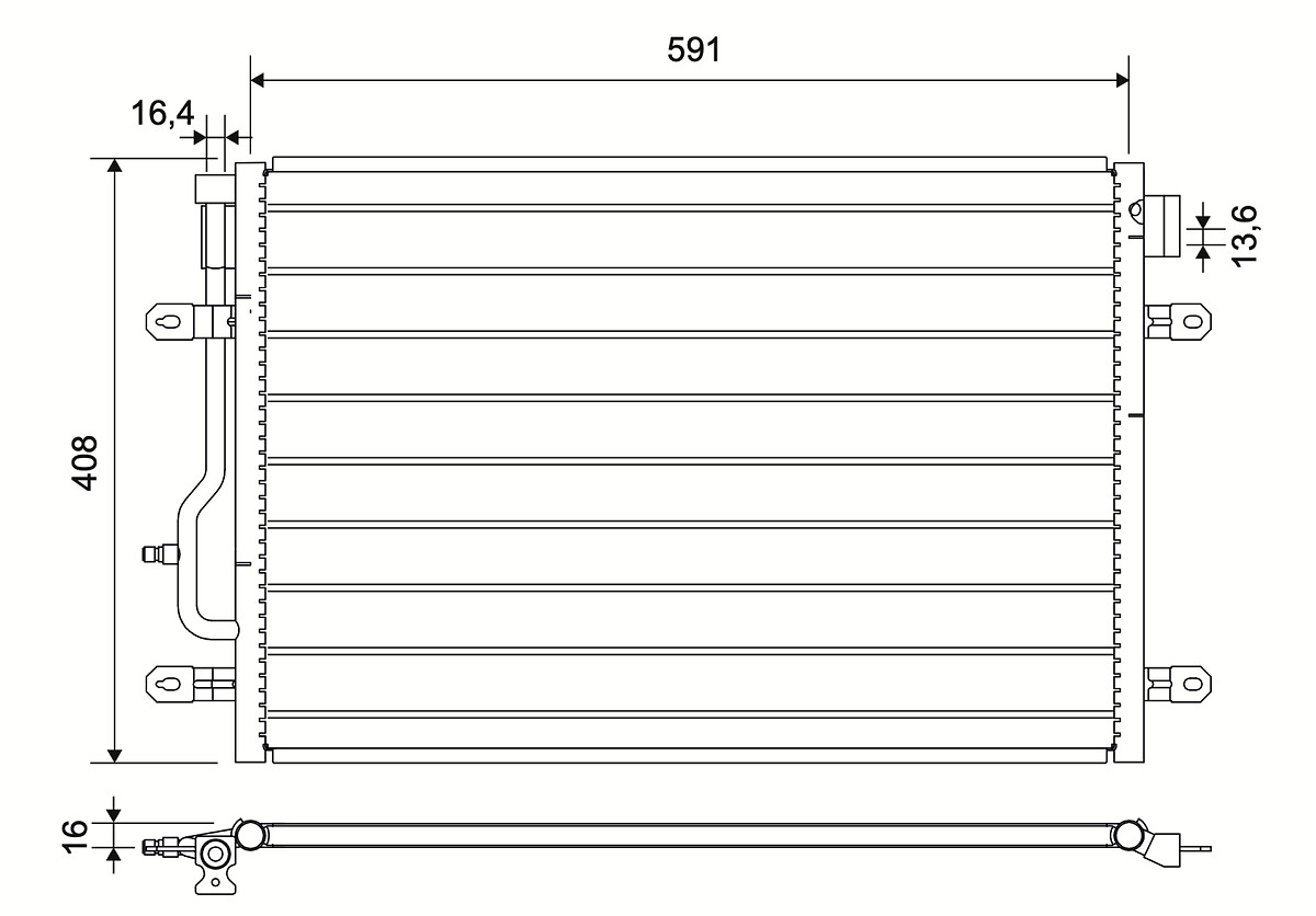 Condenseur, climatisation (Radiateur de climatisation) VALEO ref. 817569
