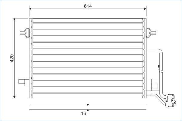 Condenseur, climatisation (Radiateur de climatisation) VALEO ref. 817679