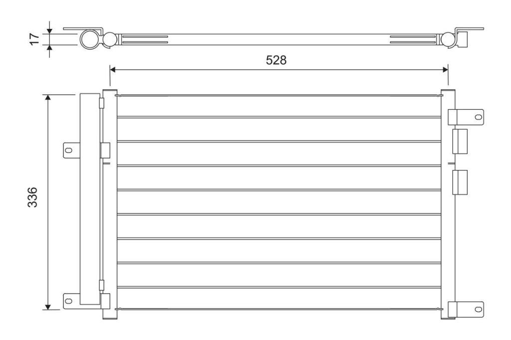 Condenseur, climatisation (Radiateur de climatisation) VALEO ref. 817818
