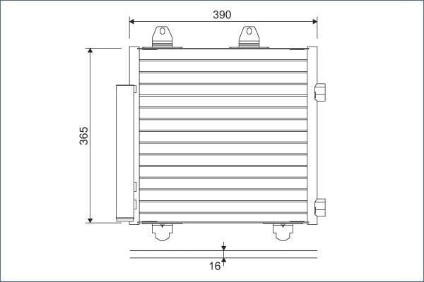 Condenseur, climatisation (Radiateur de climatisation) VALEO ref. 822577