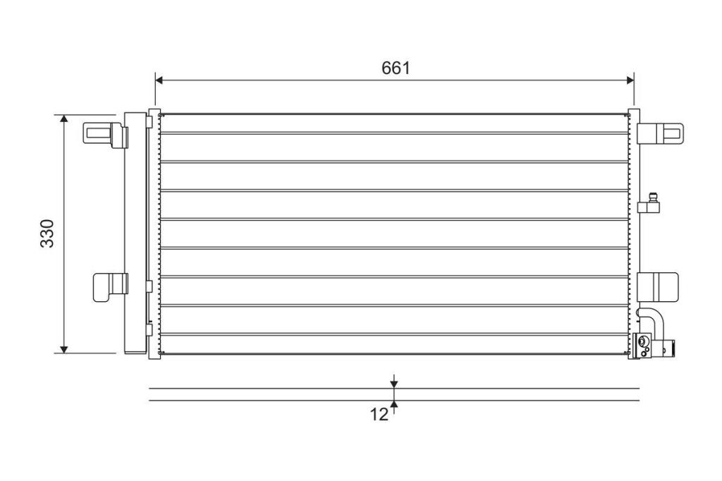 Condenseur, climatisation (Radiateur de climatisation) VALEO ref. 822650