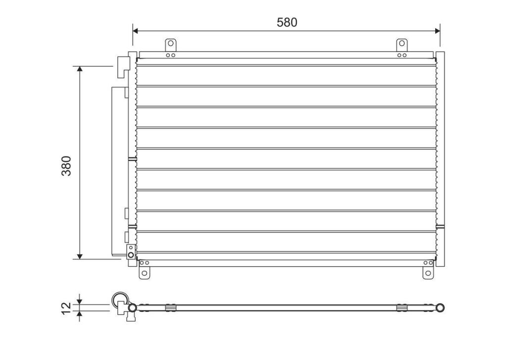 Condenseur, climatisation (Radiateur de climatisation) VALEO ref. 822659