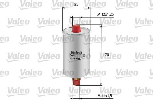 Filtre à carburant (Filtre à gasoil) VALEO ref. 587207
