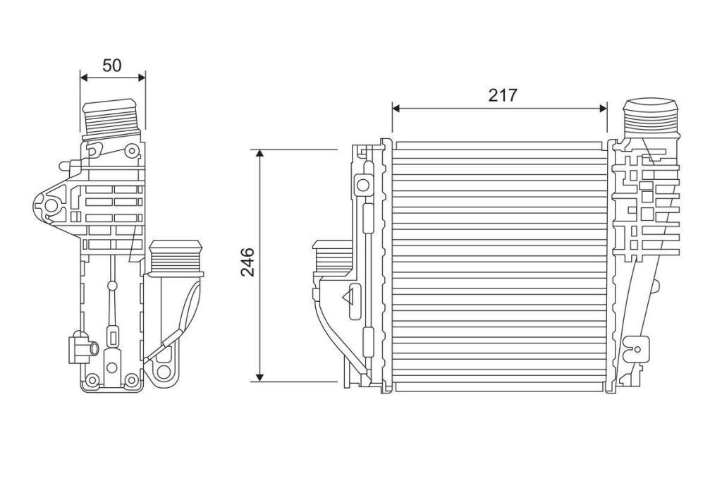 Radiador de admisión, intercooler VALEO ref. 818290