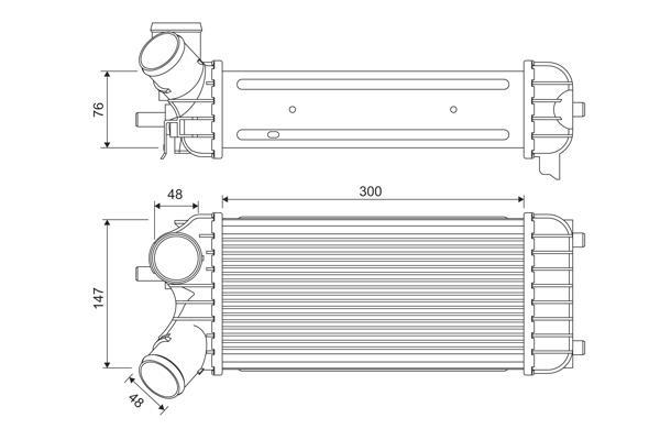 Intercooler, échangeur (Refroidisseur d'air) VALEO ref. 818365