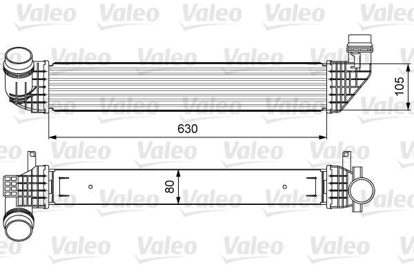 Intercooler Valeo 818866 - Refroidissement Moteur, Dimensions 147x300x80 Mm - Pour Suralimentation